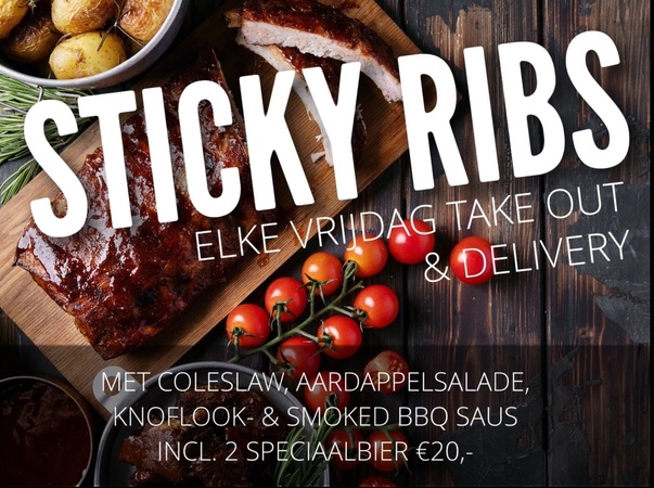 2H Sticky Ribs incl 2 speciaalbier